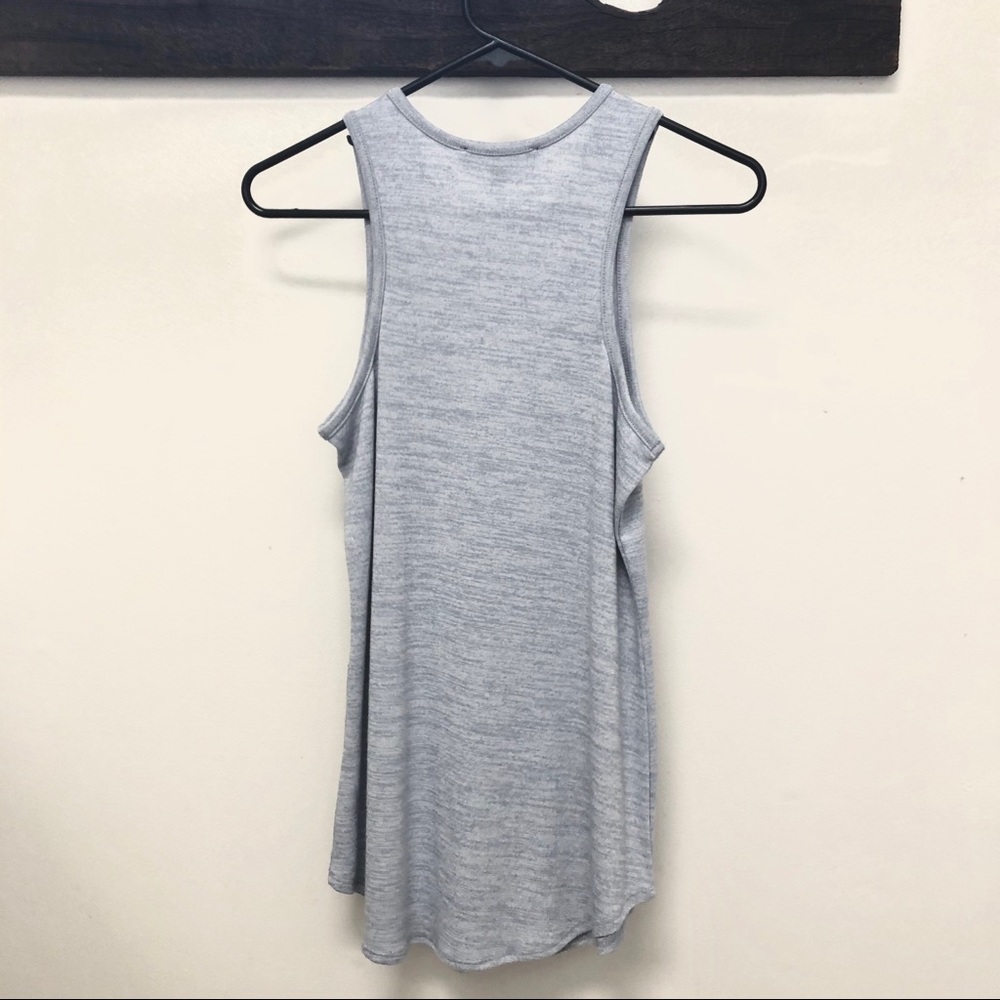 Catherine Malandrino Knit Tank Top Heathered Blue - Picture 2 of 3